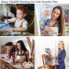 Paint by Number Kits for Adults on Canvas, Large Oil Acrylic Painting Kit