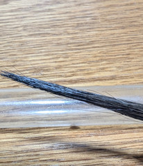 Vintage MACK Sword Striper Paint Touch-up Brush Size 00 Pointed Handle Tip 4-3/8