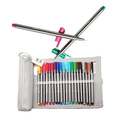 Staedtler Triplus Fineliners 20 Assorted Colours with Pencil Case (334 Pc20)