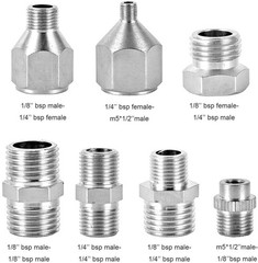 16 Pcs Airbrush Adapter Set Includes 12 Pcs Airbrush Adapter Kit Fitting Quic…