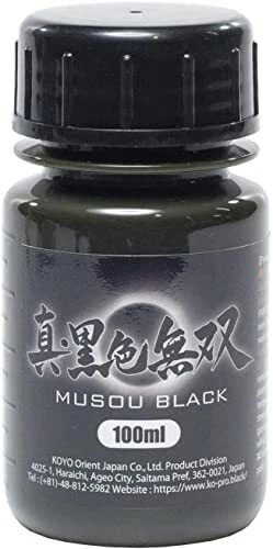 SHIN KOKUSHOKU MUSOU BLACK ACRYLIC PAINT 100ml KOYO Orient Japan JAPAN Import