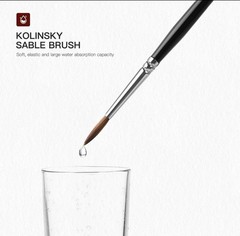 Kolinsky Sable Miniature Watercolor Brushes, Fuumuui 5pcs Professional Small …