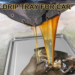 2 Pcs Stainless Steel Oil Drip Pan for Under Car 23.6 x 15.8 23.62 x 15.75 Inch