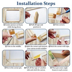 Art Diy Wooden Canvas Stretcher Bars Canvas Frame Kit For Gallery Wraps Sturdy