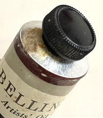 BELLINI Oil Paint TITAN-ZINC WHITE & MARS VIOLET Vintage Pliable Tubes BOCOUR