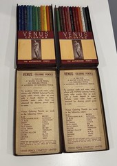 Venus Coloring Pencils RARE Vintage Made In Canada 2 Sets The Watercolor Pencil