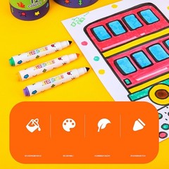 Poratable Watercolor Pen 12/24/36 Color Washable Markers for Kid Adult Drawing