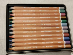 Cretacolor The Brilliants MegaColorMetallic Pencil Tin Set Of 12
