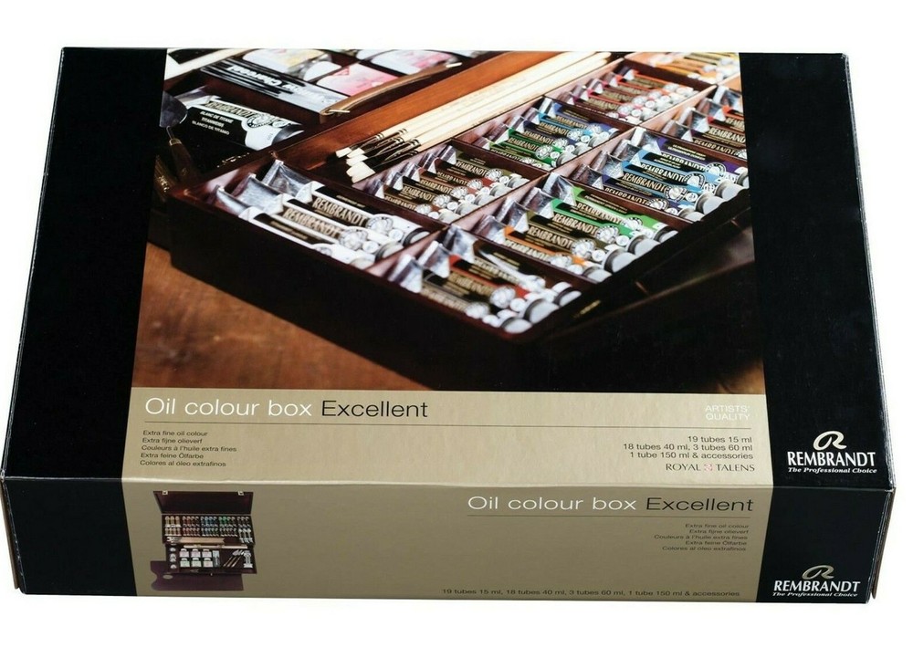 Royal Talens Rembrandt Oil Colour Box Excellent Edition in Wooden Chest