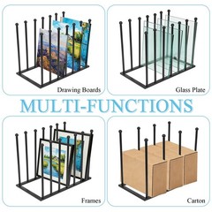 Metal Art Drying Rack Heavy-Duty Paint Display Stand Adjustable Multi-Tier Ca…