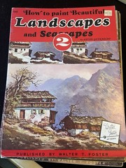 Walter T Foster 19 Vintage Art Books Oil Acrylic Landscape Drawing Media 1950’s