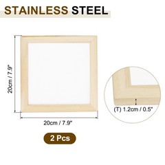 2 Pcs Paper Making Screen Wooden Paper Making Mould 7.9×7.9 Inch for DIY Craft