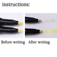 Liquid Chrome Mirror Marker Pens Waterproof DIY Paint Pen Craftwork Pen