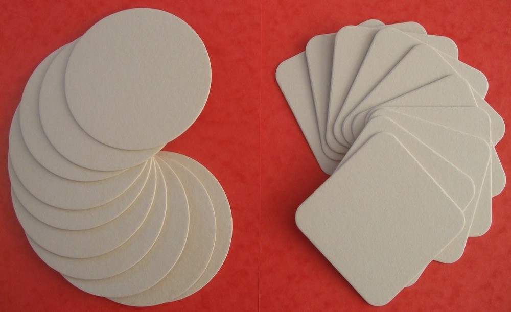 20 Blank Coasters for Art and Craft -Round and Square (PLEASE READ DESCRIPTION)
