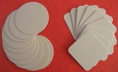 20 Blank Coasters for Art and Craft -Round and Square (PLEASE READ DESCRIPTION)