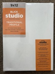 9 X 12 Blick Studio Stretched Cotton Canvas Traditional Profile 3/4” Wood Frame