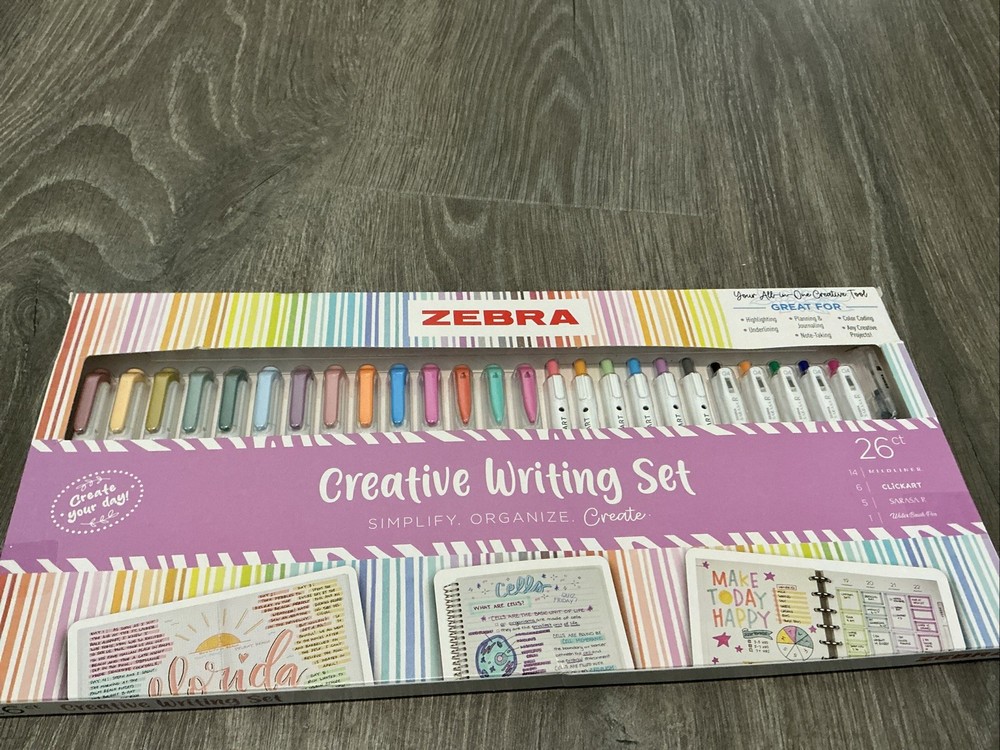 Zebra 26ct Creative Writing Set Artist Markers Gifting