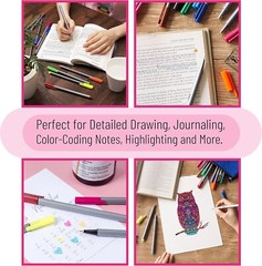 12 Color Fineliner Pens Set – Perfect for Bible Journaling & Art Supplies