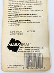 Vintage Marx Soft Fabric Painting Brush Soft Round Point Medium 1989 Code: TB RM