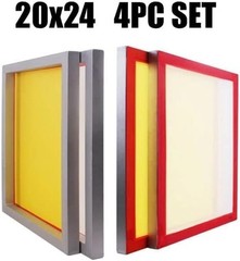 goldsift Dry Sift Screen Set (20 x 24) Aluminum Frame, 4 3 White 1 Yellow