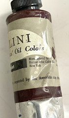 BELLINI Oil Paint TITAN-ZINC WHITE & MARS VIOLET Vintage Pliable Tubes BOCOUR