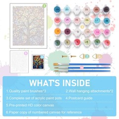 Paint by Numbers Kit for Adults Tree of Life Adult Paint by Number Kits on Ca…