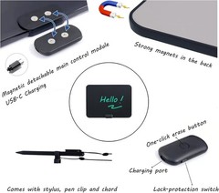 ROYALITA 20″ LCD Writing Tablet Pad for Kids/Adults, Rechargeable, Magnetic