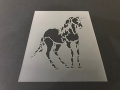 Unicorn #14 Stencil 10mm or 7mm Thick, Crafts, Horse, Pony, Pegasus, Bronco