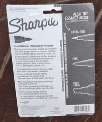 Sharpie OIL Based MEDIUM Paint Markers: Black/Red/White/Silver/Gold #1770458