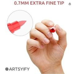 ARSYIFY Acrylic Paint Pens-Set of 24 Premium Markers Extra Fine Tip 0.7mm