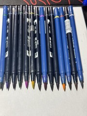 Tombow ABT Dual Brush Pens 18/15 Staedtler MarsGraphic 3000 Duo Color Brush