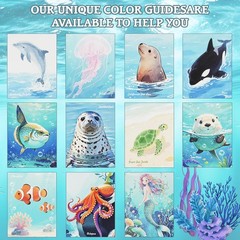 12 Sheets Sea Watercolor Paper Book 6×8 Inch Paint Pad Art Supplies Beginner
