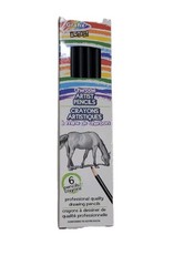 Grafix Art Pencils Artist Charcoal Pencils Box Of 6 NIP