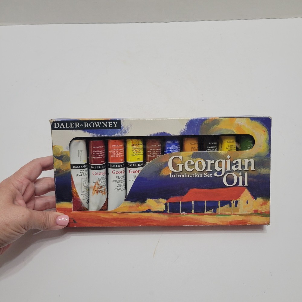Daler-Rowney Georgian Oil Paint Introduction Set Of 10 20ml Tubes