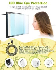 A4 Light Box for Tracing, Pad Diamond Painting, black&white