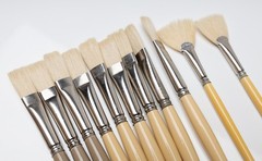 NEW Lot 11x Signet by Robert Simmons 6/8 Series 41F & 40F Flat Paint Brushes NYC