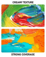 Smallbudi 6 Colors Large Acrylic Paint Set (69 oz,2040 ml) Art Painting Bulk …