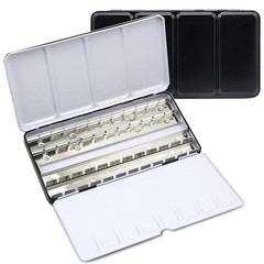 Empty Solid Watercolor Box Case, 12/24/48 Colors Empty Watercolor Palette Tin…