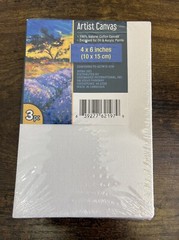 5 Total!! ARTSY & CRAFTS Pack Of 3 PC Artist Canvas 4”x6” Painting new