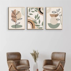 3 pcs Boho Canvas Wall Art Green Sage Botanical Painting Wall Decor Pictures …
