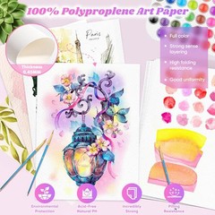 64 Sheets Watercolor Paper, 5″ x 7″, 64 sheets loose watercolor drawing paper