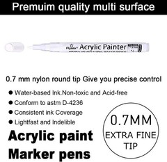 Fabric Markers Permanent Pens Paint Clothing Textile Dye T-Shirt Shoes DIY Set