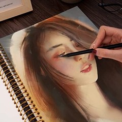 Hardcover Sketchbook for Drawing 8.5 x 11 Spiral Sketch Book for Large Black