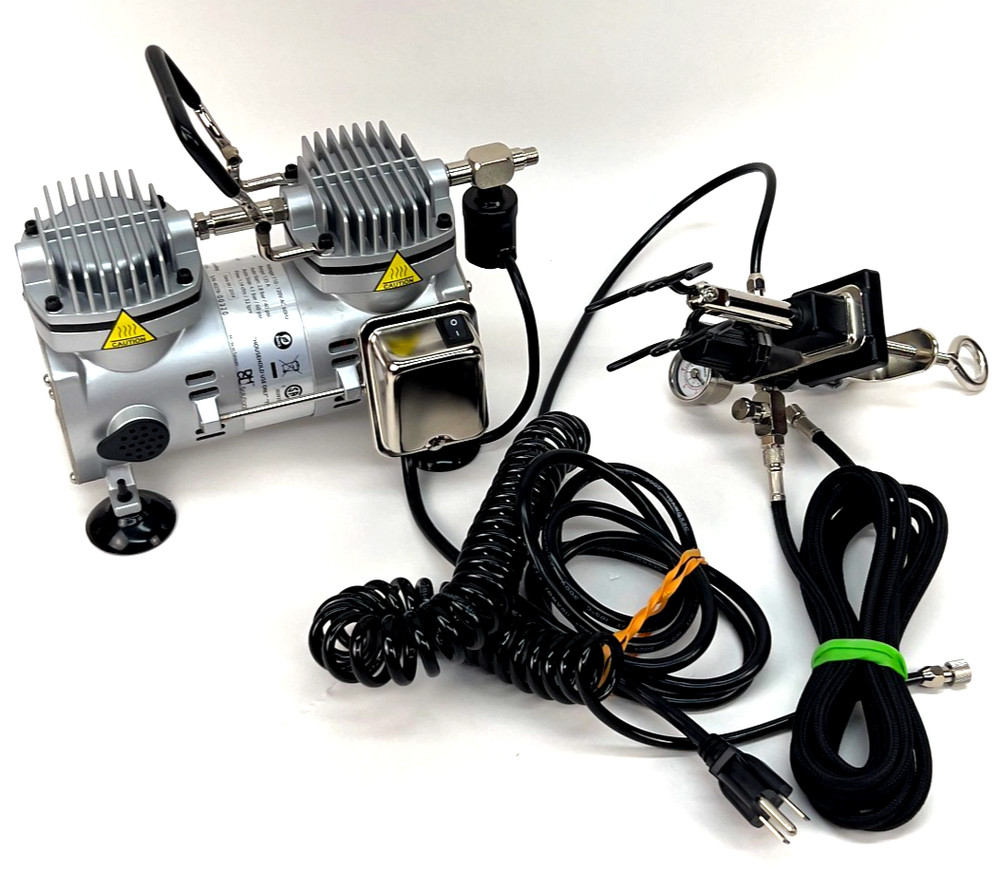 Sparmax Twin Cylinder Airbrush Compressor Set 1/6 HP | Similar to TC-2000 READ