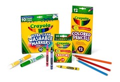 Crayola Back To School Supplies Grades 3-5 Ages 7 8 9 10 Contains 24 Crayons 10