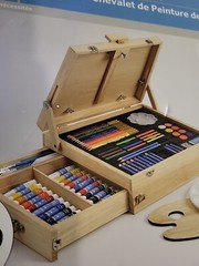 Artist Deluxe Painting Easel Drawing Art SET KIT 106pc BRAND NEW paint markers