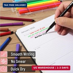 Mr. Pen- Felt Tip Markers, Assorted Colors, 24 Pack, 2.5 mm | Bible Journaling M