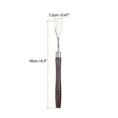 8pcs Painting Palette Knife 6.3″ Pointed Stainless Steel Blade, Red
