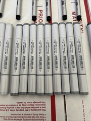 Copic Sketch Markers Lot of 45 Sketching Grays Multiliner Pens N2 N4 N6 N8 New