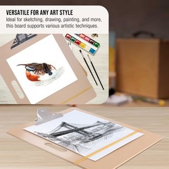 US Art Supply® 11″x17″ Artist Field Sketch Tote Board Drawing Heavy-Duty Clip